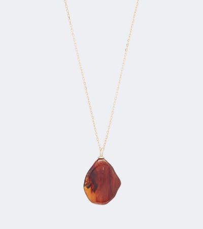 Victoria Beckham Victoria Beckham Ambra gold-plated pendant necklace