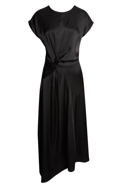 Victoria Beckham Victoria Beckham Aria Twist Waist Asymmetric Midi Dress