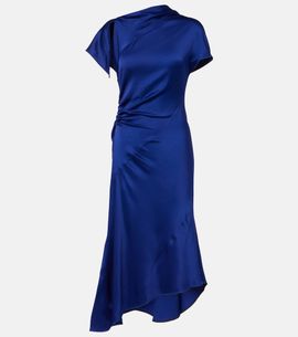 Victoria Beckham - Bridal lace-trimmed satin maxi dress