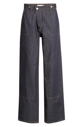 Victoria Beckham Victoria Beckham Asymmetric Panelled Wide Leg Jeans