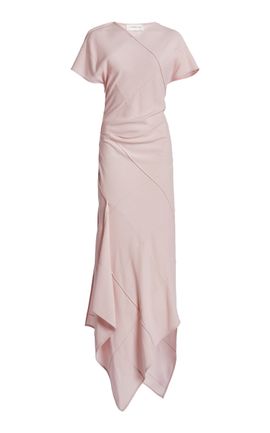 Victoria Beckham Victoria Beckham Asymmetrical SeamDetailed Midi Dress