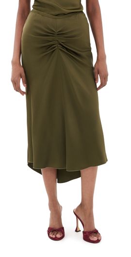 Victoria Beckham Victoria Beckham Bela Skirt Marsh Green