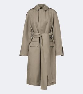 Victoria Beckham Victoria Beckham Belted cotton gabardine coat