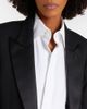 Victoria Beckham Victoria Beckham Belted satin-trimmed blazer - 4