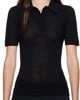 Victoria Beckham Victoria Beckham Black Knit Polo - 1