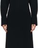 Victoria Beckham Victoria Beckham Black Long Sleeve Polo Midi Dress - 1