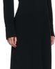 Victoria Beckham Victoria Beckham Black Long Sleeve Polo Midi Dress - 2
