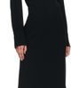 Victoria Beckham Victoria Beckham Black Long Sleeve Polo Midi Dress - 4