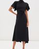 Victoria Beckham Victoria Beckham Blousey Midi Dress Black - 2