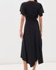 Victoria Beckham Victoria Beckham Blousey Midi Dress Black - 3