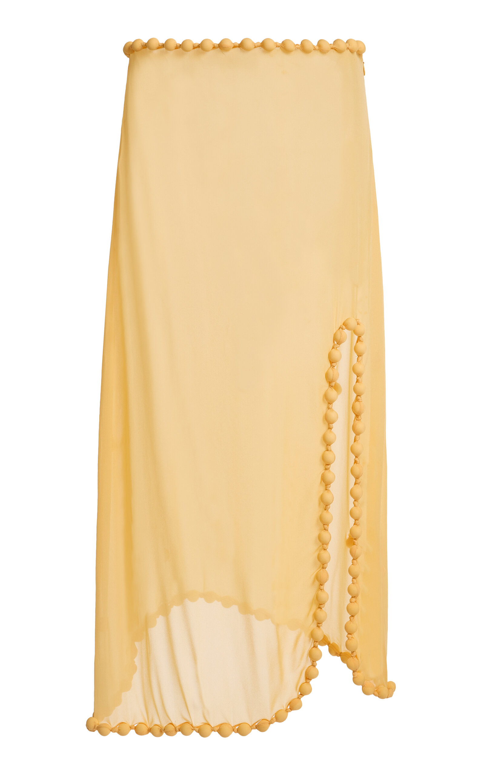 Victoria Beckham Victoria Beckham BubbleTrim Georgette Midi Skirt