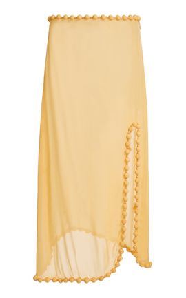 Victoria Beckham Victoria Beckham BubbleTrim Georgette Midi Skirt