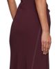 Victoria Beckham Victoria Beckham Burgundy Bela Midi Dress - 3