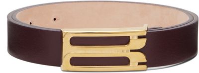 Victoria Beckham Victoria Beckham Burgundy Regular Dorian Belt