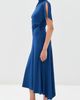 Victoria Beckham Victoria Beckham Cap Sleeve Dress Dark Ocean - 4
