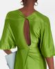 Victoria Beckham Victoria Beckham Cape sleeve cutout midi dress - 6