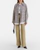 Victoria Beckham Victoria Beckham Checked oversized cotton and wool jacket - 6
