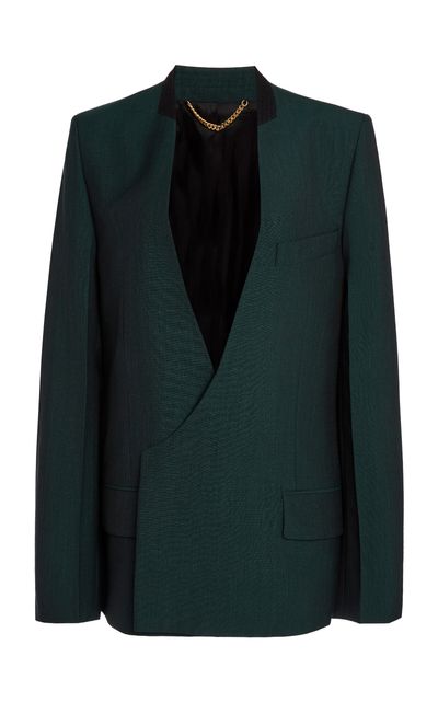 Victoria Beckham Victoria Beckham Collarless Wool Jacket
