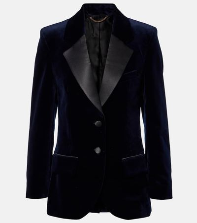 Victoria Beckham Victoria Beckham Cotton-blend velvet blazer
