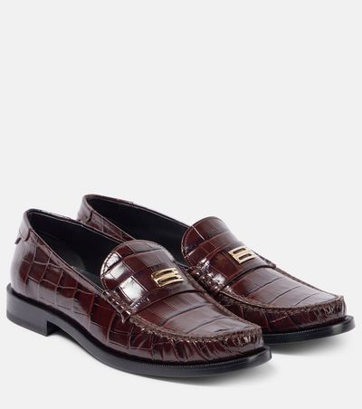 Victoria Beckham Victoria Beckham Croc-effect leather loafers
