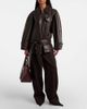 Victoria Beckham Victoria Beckham Cropped leather trench coat - 2