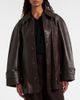 Victoria Beckham Victoria Beckham Cropped leather trench coat - 6