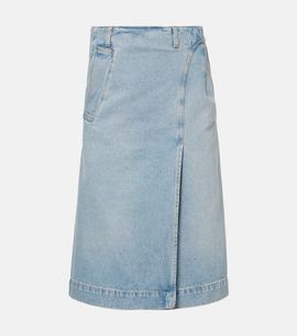 Victoria Beckham Victoria Beckham Denim wrap skirt