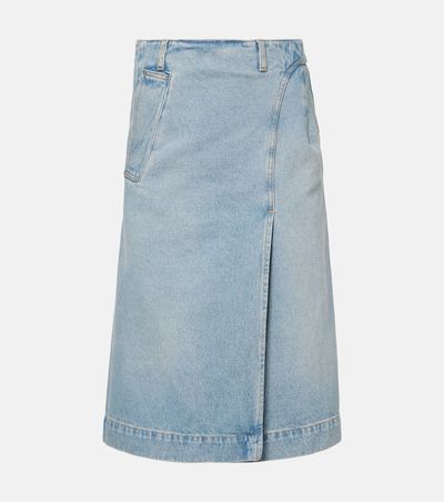 Victoria Beckham Victoria Beckham Denim wrap skirt
