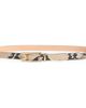 Victoria Beckham Victoria Beckham Dorian Micro Snakeskin Embossed Leather Belt - 1