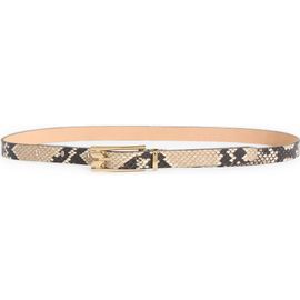Victoria Beckham Victoria Beckham Dorian Micro Snakeskin Embossed Leather Belt
