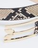 Victoria Beckham Victoria Beckham Dorian Pin-Buckle snake-effect leather belt - 3