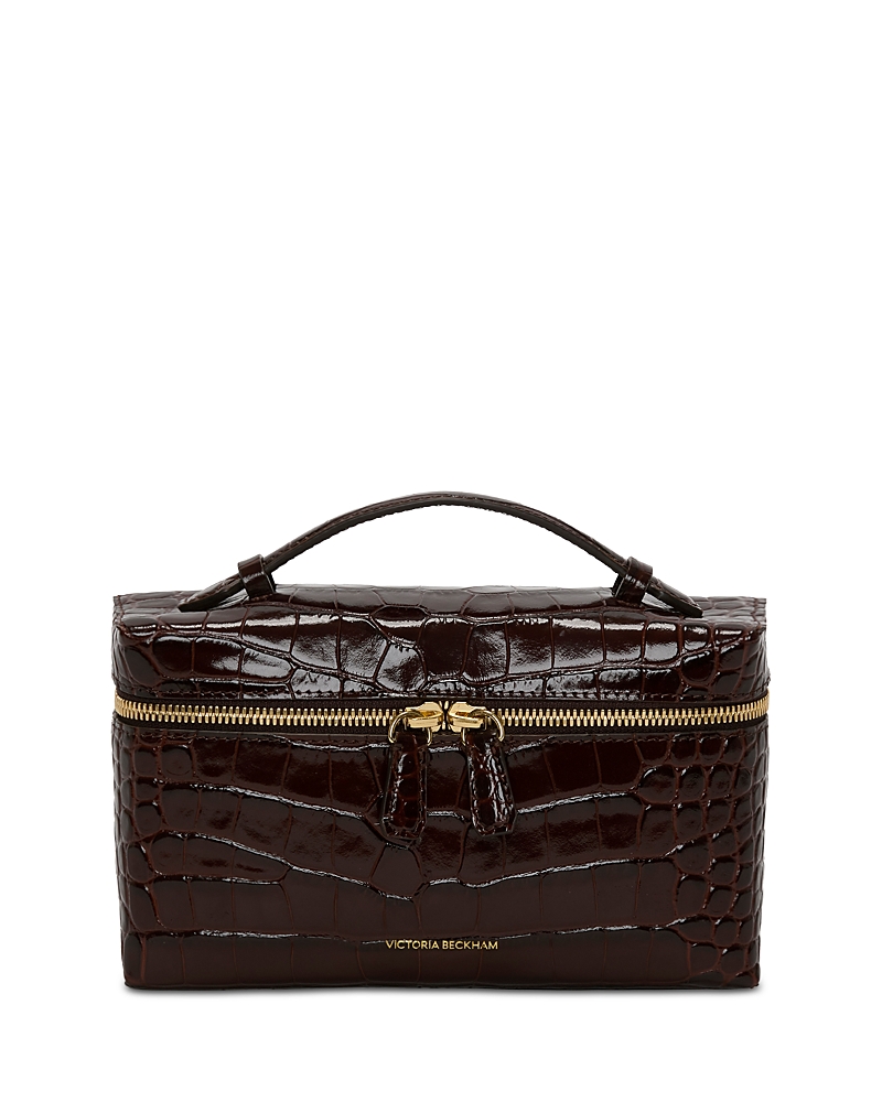 Victoria Beckham Victoria Beckham Dorian Vanity Small Embossed Leather Crossbody Bag