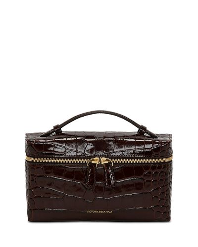 Victoria Beckham Victoria Beckham Dorian Vanity Small Embossed Leather Crossbody Bag