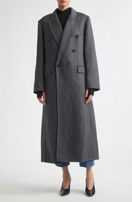 Victoria Beckham Victoria Beckham Double Face Wool & Cashmere Overcoat