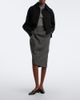 Victoria Beckham Victoria Beckham Draped asymmetric virgin wool midi skirt - 2