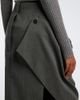 Victoria Beckham Victoria Beckham Draped asymmetric virgin wool midi skirt - 5