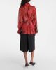 Victoria Beckham Victoria Beckham Draped printed silk blouse - 3