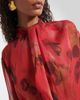 Victoria Beckham Victoria Beckham Draped printed silk blouse - 4