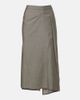 Victoria Beckham Victoria Beckham Draped wool and mohair midi skirt - 1