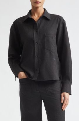 Victoria Beckham Victoria Beckham Ellys Wool Button-Up Shirt