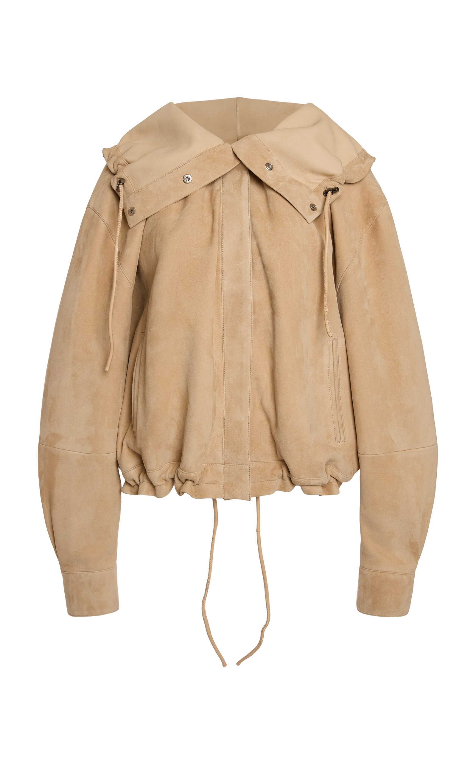Victoria Beckham Victoria Beckham Gathered Suede Jacket