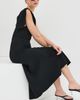 Victoria Beckham Victoria Beckham Gathered Waist Midi Dress Black - 5