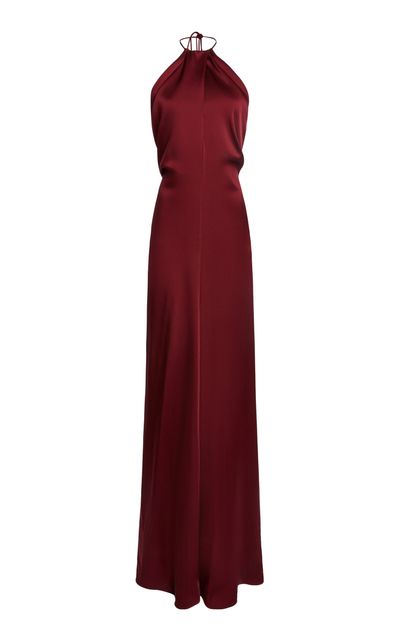 Victoria Beckham Victoria Beckham Halter Neck Maxi Dress