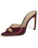 Victoria Beckham Victoria Beckham Harlow Open Toe Stiletto Mules 100 Burgundy - 1