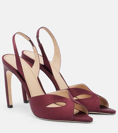 Victoria Beckham Victoria Beckham Harlow satin slingback sandals