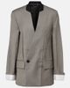Victoria Beckham Victoria Beckham Herringbone virgin wool blazer - 1