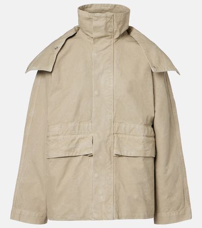 Victoria Beckham Victoria Beckham Hooded cotton canvas jacket