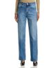 Victoria Beckham Victoria Beckham Julia Straight Leg Jeans in Worn Blue Wash - 1