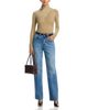 Victoria Beckham Victoria Beckham Julia Straight Leg Jeans in Worn Blue Wash - 2