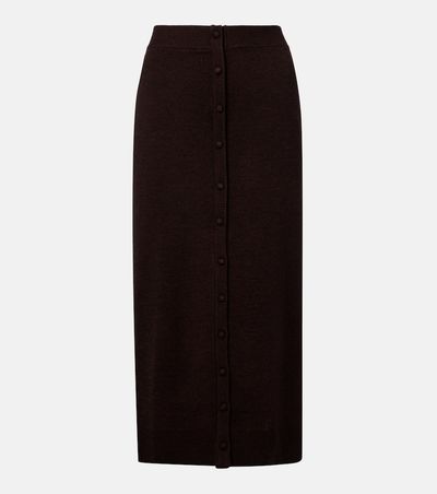 Victoria Beckham Victoria Beckham Knitted wool-blend midi skirt